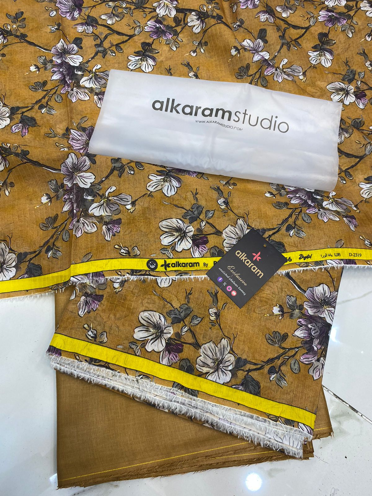 Alkaram | Lawn 2 Piece | Unstichted Sui