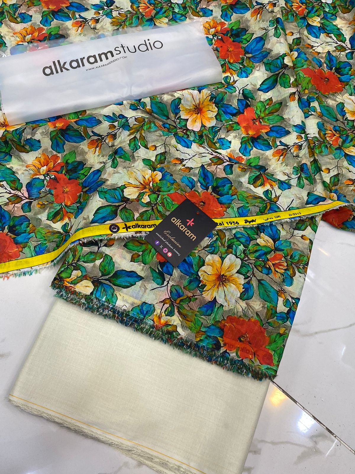 Alkaram | Lawn 2 Piece | Unstiched Suit